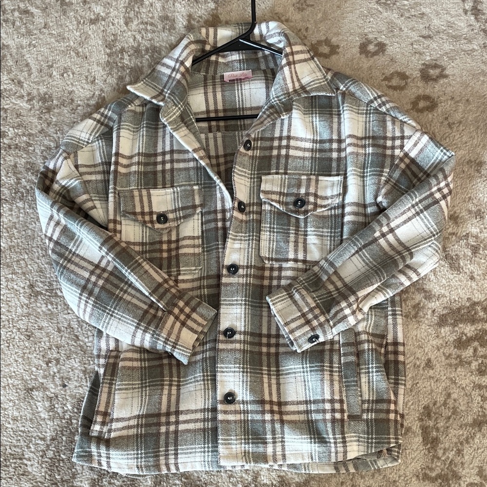 Plaid Button-Up jacket